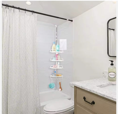 Organizador de Baño Ajustable de Piso a Techo